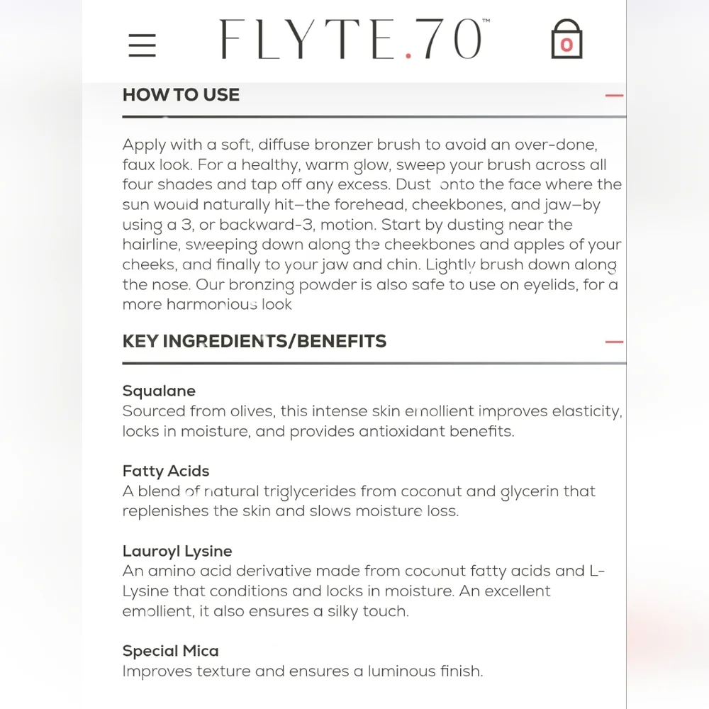Flyte.70 ColorBack Burnished Bronzer.‎ New. $48 MSRP